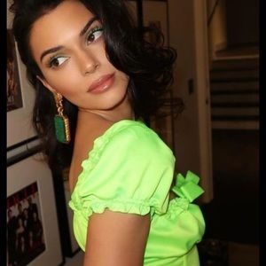 Neon green I am Gia Naomi top